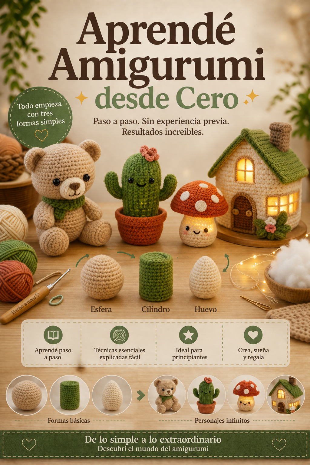 Crochet 3D - Introducción a Amigurumis